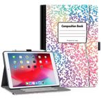 Lokigo iPad 10.2 Kılıf, iPad 9. Nesil Kılıf, iPad 9./8./7. Nesil (2021/2020/2019) 10.2 İnç için Kılıf, Kalem Tutucu/Cep/El Kayışı, Otomatik Uyanma/Uyku, Pembe Dizüstü Bilgisayar