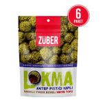 Lokma Antep Fıstığı Kaplı Kakaolu Fındık Ezmeli Meyve Topu 96g X 6 Paket