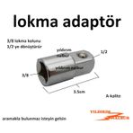 Lokma Kolu Düşürücü 1/2-3/8 Cırcır Lokma Ara Adaptör