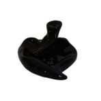 Lokmanavm Geri Akış Buhurdanlık Tütsülük Seramik Kalp Siyah Backflow C0888