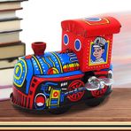 Lokomotif Şarjlı Oyuncaklar, Metal Sargılı Oyuncaklar, Kızlar için Saatli Robot Oyuncak Treni - Komik Yetişkin Koleksiyonu Oyuncak Fotoğraf Sahneleri için Şarj