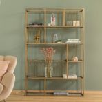 Lola Metal Kitaplık, Pirinç 120 Cm