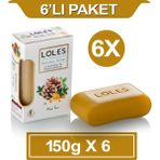 LOLE'S LÜKS BİTKİSEL ÇAM KATRANI SABUNU 6X150 GR