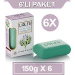 LOLE'S LÜKS BİTKİSEL LAVANTA & ZEYTİN YAĞI SABUNU 6X150 GR