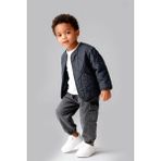 Lolipop Kids Store Erkek Çocuk Yıkamalı Gabardin Bomber Ceket Üçlü Takım - Antrasit - 7 - 8 Yaş
