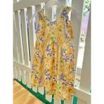 Lolipop Kids Store Kız Çocuk Çiçekli Elbise - 00Sarı - 5 - 6 Yaş