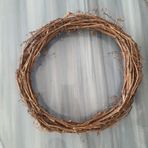 lolipophobi Sarmaşık Çelenk 35 cm, Kapı Süsü, Çelenk, Doğal Çelenk, Rattan, Rattan Çelenk