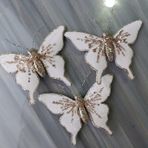 lolipophobi Yılbaşı Süsü Kelebek Seti 3 Adet, Noel, Yılbaşı Ağaç Süsü, Yapay Kelebek,Dekor