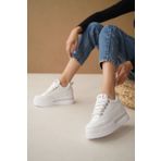 Lolita Love Shoes Miami Beyaz Gizli Dolgu Topuklu Taşlı Spor Ayakkabı