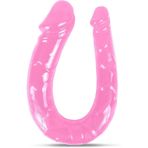 Lolita Shop Çift Taraflı Anal Ve Vajina Kullanılabilen 28 Cm Çift Başlı Esnek Yumuşak Jel Dokuda Dildo Penis