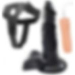 Lolita Shop Gerçekçi Belden Bağlamalı 18 cm Kalın 10 Mod Titreşim Siyah Penis Takma Kemerli Zenci Dildo Vibratör