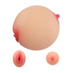 Lolita Shop Hem Göğüs Hem Vajina Olarak Kullanılan Ten Hissiyatı Yumuşak Dokuda Göğüslü Mastürbatör