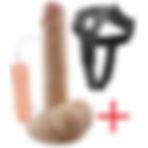 Lolita Shop Kemerli 16 cm Gerçekçi Dokuda 10 Farklı Titreşimli Belden Bağlamalı Realistik Takma Vibratör Penis