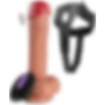 Lolita Shop Uzaktan Kumandalı Kemerli 20 Mod Titreşimli 22.5 Cm Şarjlı Belden Bağlamalı Realistik Takma Vibratör