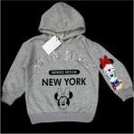 Lolli Boom Kids Kız Çocuk 3 Iplik Gri Renk Üzeri Payet Yazı Detaylı Mickey Mouse Baskılı Sweatshirt - 13 - 14 Yaş - 10G-Gri
