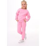 Lolli Boom Kids Kız Çocuk 3 Iplik Şardonlu Eşofman Takımı Alt Üst Takım Pembe Siyah Renk Rahat Kalıp - 5 - 6 Yaş