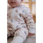 Lollie Baby&Kids 1.5 Tog Bebek Çocuk Uyku Tulumu ,%100 Pamuk - Penguenler - Bej - 1 - 2 Yaş