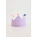 Lollie Doğum Günü Tacı, Unisex Kız Erkek Bebek Çocuk - Mor - Standart