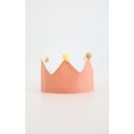 Lollie Doğum Günü Tacı, Unisex Kız Erkek Bebek Çocuk - Somon - Standart