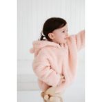 Lollie Teddy Peluş Çocuk Bebek Mont - Pembe - 4 - 5 Yaş