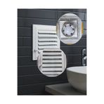 Lollihome Fanlı - Banyo & Tuvalet Plastik Havalandırma Menfezi | Beyaz Renk | Ebat 27x32 cm