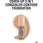 Lollis Cover - Up 3 In 1 Concealer Contour Foundation / Cover - Up 3 Ü 1 Arada Kapatıcı Kontur Fondöten 04 - 06