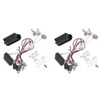 LOLPALONE 2 x 3 bant ön amplifikatör ekolayzer EQ Harness gitar bas ton sistemi pikap için