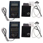 LOLPALONE 2 x Pikap Ekolayzer 5 bant ekolayzer, akustik gitar için ön amplifikatör tuner, LCD tuner ve kontrollü, LC-5