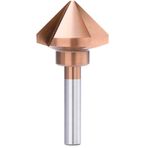 LOLPALONE 3 Flutes Countersink Drill Bit 50mm HSS Metal Hole Drilling Tool 90 Degree HSS Chamfering Tool