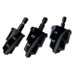 LOLPALONE 3PC PPR Water Pipe Expansion Drill Countersink Bit Plumbing Drilling Tool Hex Shank Hole Opener 20/25/32mm