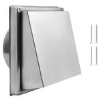 LOLPALONE 5 "Duvar Havalandırma Kapağı, Paslanmaz Çelik Kurutucu Havalandırma Kapağı Duvarlar Dış Kurutucu Egzoz Havalandırma Kapağı 120mm/4.75 inç Çap