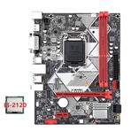 LOLPALONE Masaüstü Anakart B75-H B75-H + CPU I3-2120 LGA 1155 USB 3.0 SATA 3.0 16GB DDR3 1600 MHz Anakart RAM Yuvası