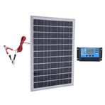 LOLPALONE Solar Power System Battery Charger 25W Solar Panel Courtyard Outdoor Camping Emergency Charging Board