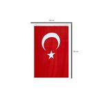 Lona Sanat 100X150 Türk Bayrağı (1Mx1.5M) Özel Rüzgar Geçirgen Güneşe Yağmurra Dayanıklı Özel Kumaş
