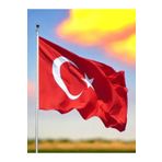 Lona Sanat 150X225 Cm Alpaka Kumaş Türk Bayrağı 1. Kalite Kumaş Dikim
