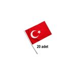 Lona Sanat Sopalı Türk Bayrağı