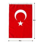 Lona Sanat Türk Bayrağı 40X60 Alpaka Kumaş