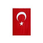 Lona Sanat Türk Bayrağı 80X120 Cm (Vatan Bayrak) + İp 4 Mt;Diğer
