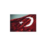 Lona Sanat Türk Bayrağı Alpaka Kumaş 120X180Cm;Kırmızı