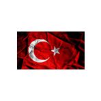 Lona Sanat Türk Bayrağı Alpaka Kumaş 40 X 60