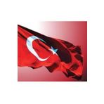Lona Sanat Türk Bayrağı Alpaka Kumaş 50X75