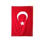 Lona Sanat Türk Bayrağı Alpaka Kumaş;Kırmızı 100 X 150