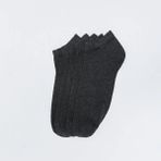 Lonca Tekstil Bambu Dikişsiz Küçük Desenli 6'lı Patik Erkek Çorap - Antrasit - 40 - 44