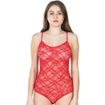 Lonca Tekstil Kadın Siyah Tül Transparan Çıtçıtlı Body Atlet - S - M - 4BY-Kırmızı