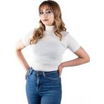Lonca Tekstil Yarım Kollu Balıkçı Yaka Triko Örme Badi Kazak Standart
