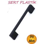 Londa 96 mm (Sert Plastik) Kulp Siyah Mobilya Çekmece Mutfak Dolap Dolabı Kulpu Kulbu Kulpları - Standart