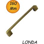 Londa Mobilya Banyo Mutfak Dolabı Çekmece Kapı Dolap Kapak Kulpu Kulbu Metal 160 mm Antik Sarı - Standart
