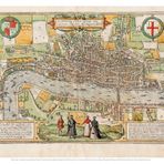 Londinvm Feracissimi Angliae Regni Metropolis (Map): From Civitates Orbis Terrarum, Liber 1 (1572)