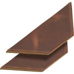 Londo Hakiki Deri El Yapımı Kitap Ayracı (2'li Set) - Taba - Üçgen