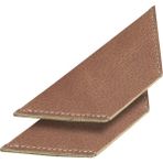 Londo Hakiki Deri El Yapımı Kitap Ayracı (2'li Set) - Vizon - Üçgen